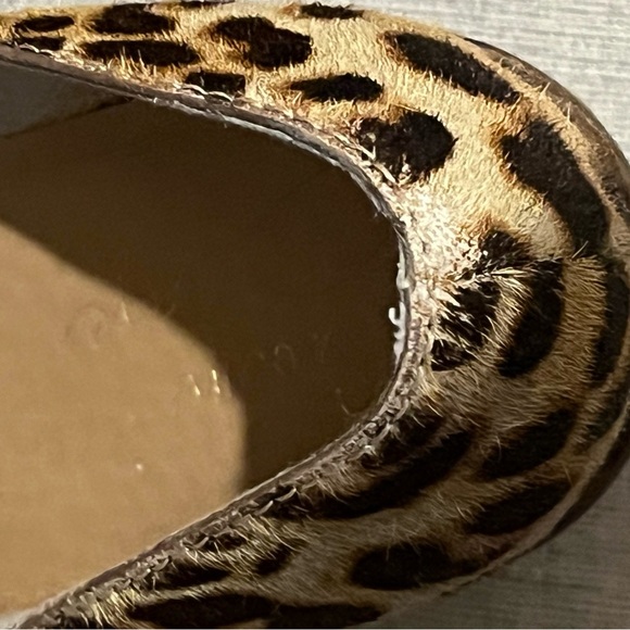 Crown Vintage Morrison Leather Leopard Print Fur Pointed Toe Slip-on Boots, 8 - Picture 5 of 9